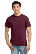 Gildan - Ultra Cotton 100% US Cotton T-Shirt with Pocket. 2300 Maroon