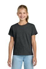 Gildan Youth Light Cotton Tee 3000B Heather Dark Grey