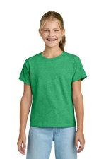 Gildan Youth Light Cotton Tee 3000B Heather Irish Green