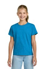 Gildan Youth Light Cotton Tee 3000B Heather Sapphire