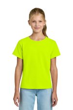 Gildan Youth Light Cotton Tee 3000B Safety Green
