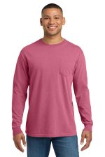 COMFORT COLORS Heavyweight Ring Spun Long Sleeve Pocket Tee. 4410 Crunchberry