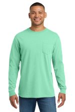 COMFORT COLORS Heavyweight Ring Spun Long Sleeve Pocket Tee. 4410 Island Reef
