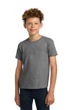 Gildan - Youth Heavy Cotton 100% Cotton T-Shirt. 5000B Graphite Heather