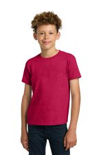 Gildan - Youth Heavy Cotton 100% Cotton T-Shirt. 5000B Heather Red