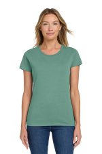 Gildan Women's Heavy Cotton 100% Cotton T-Shirt. 5000L Aquatic