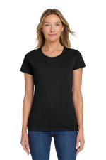 Gildan Women's Heavy Cotton 100% Cotton T-Shirt. 5000L Black