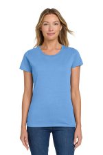 Gildan Women's Heavy Cotton 100% Cotton T-Shirt. 5000L Carolina Blue