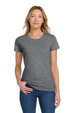 Gildan Women's Heavy Cotton 100% Cotton T-Shirt. 5000L Graphite Heather