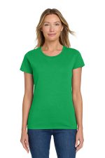 Gildan Women's Heavy Cotton 100% Cotton T-Shirt. 5000L Irish Green