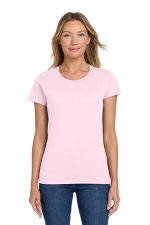 Gildan Women's Heavy Cotton 100% Cotton T-Shirt. 5000L Light Pink