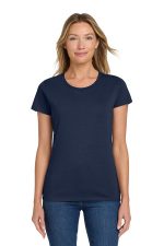 Gildan Women's Heavy Cotton 100% Cotton T-Shirt. 5000L Navy