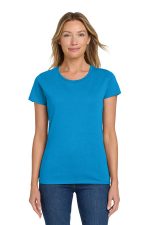 Gildan Women's Heavy Cotton 100% Cotton T-Shirt. 5000L Sapphire