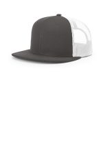 Richardson Acrylic-Wool Blend Flatbill Trucker 511 Charcoal/ White