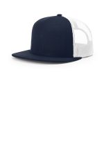 Richardson Acrylic-Wool Blend Flatbill Trucker 511 Navy/ White