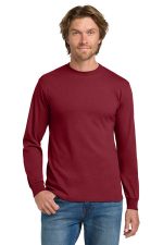 Gildan - Heavy Cotton 100% Cotton Long Sleeve T-Shirt. 5400 Cardinal Red