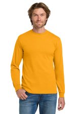 Gildan - Heavy Cotton 100% Cotton Long Sleeve T-Shirt. 5400 Gold