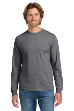 Gildan - Heavy Cotton 100% Cotton Long Sleeve T-Shirt. 5400 Graphite Heather
