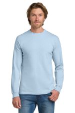 Gildan - Heavy Cotton 100% Cotton Long Sleeve T-Shirt. 5400 Light Blue