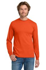 Gildan - Heavy Cotton 100% Cotton Long Sleeve T-Shirt. 5400 Orange
