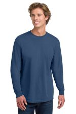 COMFORT COLORS Heavyweight Ring Spun Long Sleeve Tee. 6014 China Blue