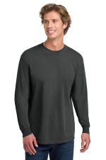 COMFORT COLORS Heavyweight Ring Spun Long Sleeve Tee. 6014 Graphite