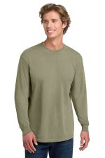 COMFORT COLORS Heavyweight Ring Spun Long Sleeve Tee. 6014 Khaki