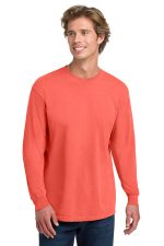 COMFORT COLORS Heavyweight Ring Spun Long Sleeve Tee. 6014 Neon Red Orange