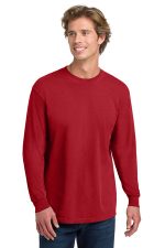 COMFORT COLORS Heavyweight Ring Spun Long Sleeve Tee. 6014 Red