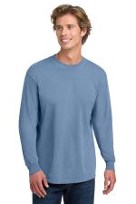 COMFORT COLORS Heavyweight Ring Spun Long Sleeve Tee. 6014 Washed Denim