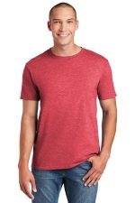 Gildan Softstyle T-Shirt. 64000 Heather Red