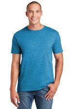 Gildan Softstyle T-Shirt. 64000 Heather Sapphire