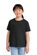 Gildan Youth Softstyle CVC Tee 64000BCVC Pitch Black Mist