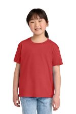 Gildan Youth Softstyle CVC Tee 64000BCVC Red Mist