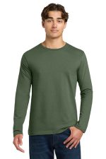 Gildan Softstyle Long Sleeve T-Shirt. 64400 Military Green