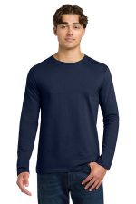 Gildan Softstyle Long Sleeve T-Shirt. 64400 Navy