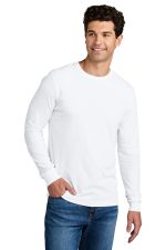 Gildan Softstyle CVC Long Sleeve Tee 64440CVC White