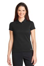 Nike Women's Dri-FIT Solid Icon Pique Modern Fit Polo. 746100 Black