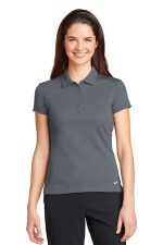 Nike Women's Dri-FIT Solid Icon Pique Modern Fit Polo. 746100 Dark Grey