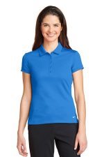 Nike Women's Dri-FIT Solid Icon Pique Modern Fit Polo. 746100 Light Photo Blue