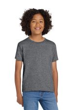 Gildan Youth DryBlend 50 Cotton/50 Poly T-Shirt. 8000B Graphite Heather