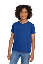 Gildan Youth DryBlend 50 Cotton/50 Poly T-Shirt. 8000B Heather Deep Royal
