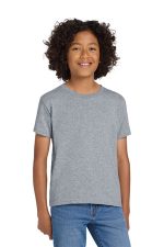 Gildan Youth DryBlend 50 Cotton/50 Poly T-Shirt. 8000B Sport Grey