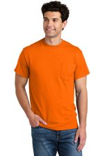 Gildan - DryBlend 50 Cotton/50 Poly Pocket T-Shirt. 8300 S. Orange