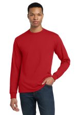 Gildan - DryBlend 50 Cotton/50 Poly Long Sleeve T-Shirt. 8400 Red