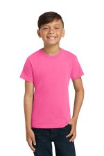 COMFORT COLORS Youth Heavyweight Ring Spun Tee. 9018 Neon Pink