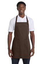 Port Authority Full-Length Apron with Pockets. A500 Coffee Bean
