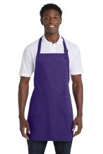 Port Authority Full-Length Apron with Pockets. A500 Prism Purple