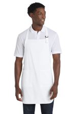 Port Authority Full-Length Apron with Pockets. A500 White