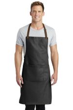 Port Authority Market Full-Length Bib Apron. A800 Dark Midnight